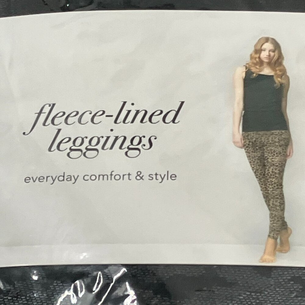 Women's Black Camo Fleece Lined Leggings